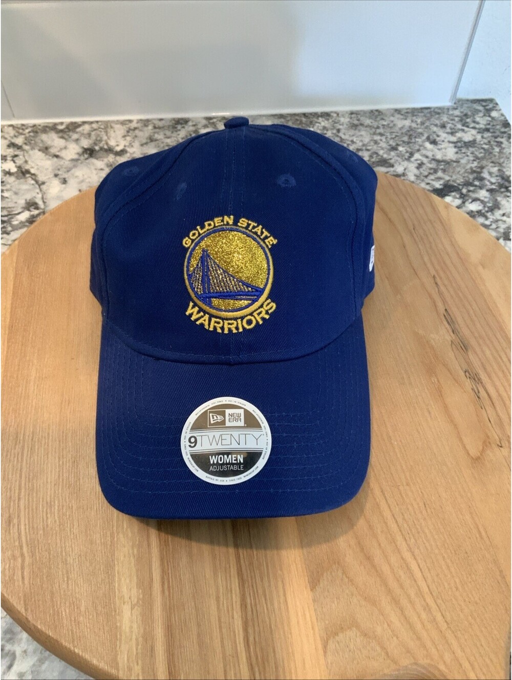 New Era Women's NBA Golden State Warriors 9TWENTY Adjustable Glitter Cap NEW
